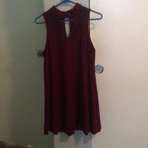 Maroon lace Dress